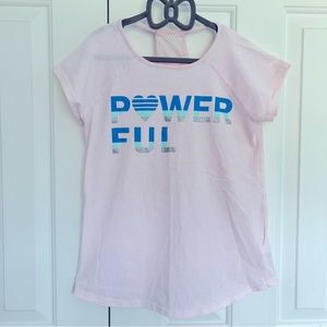 Ideology Girls Positive Graphic T-Shirt in Pink, size XL